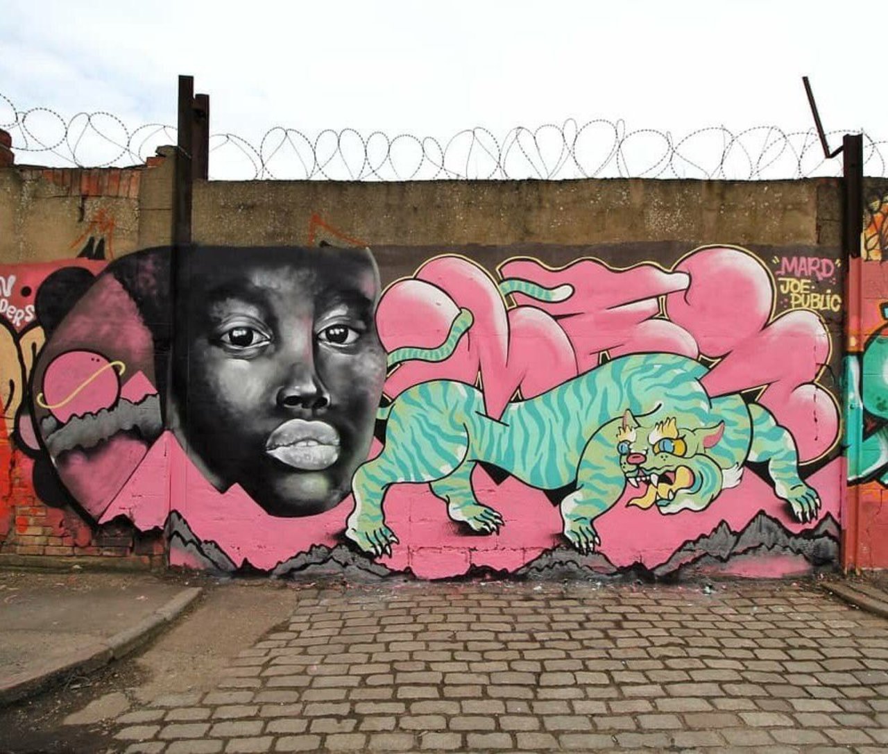 Fresh piece by Mard on the Longbone legal wall near @whalebonehull - stunner  #hull #streetart #graffiti https://t.co/BbA1ecXMf6