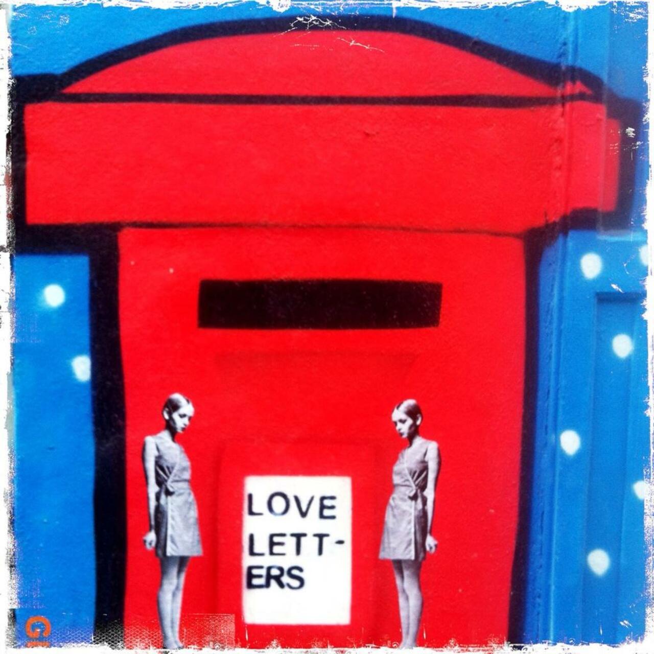 #streetart Love Letters... RT @BrickLaneArt by @D7606ART on White Church Lane #art #graffiti http://t.co/m7uO5KxmIz"