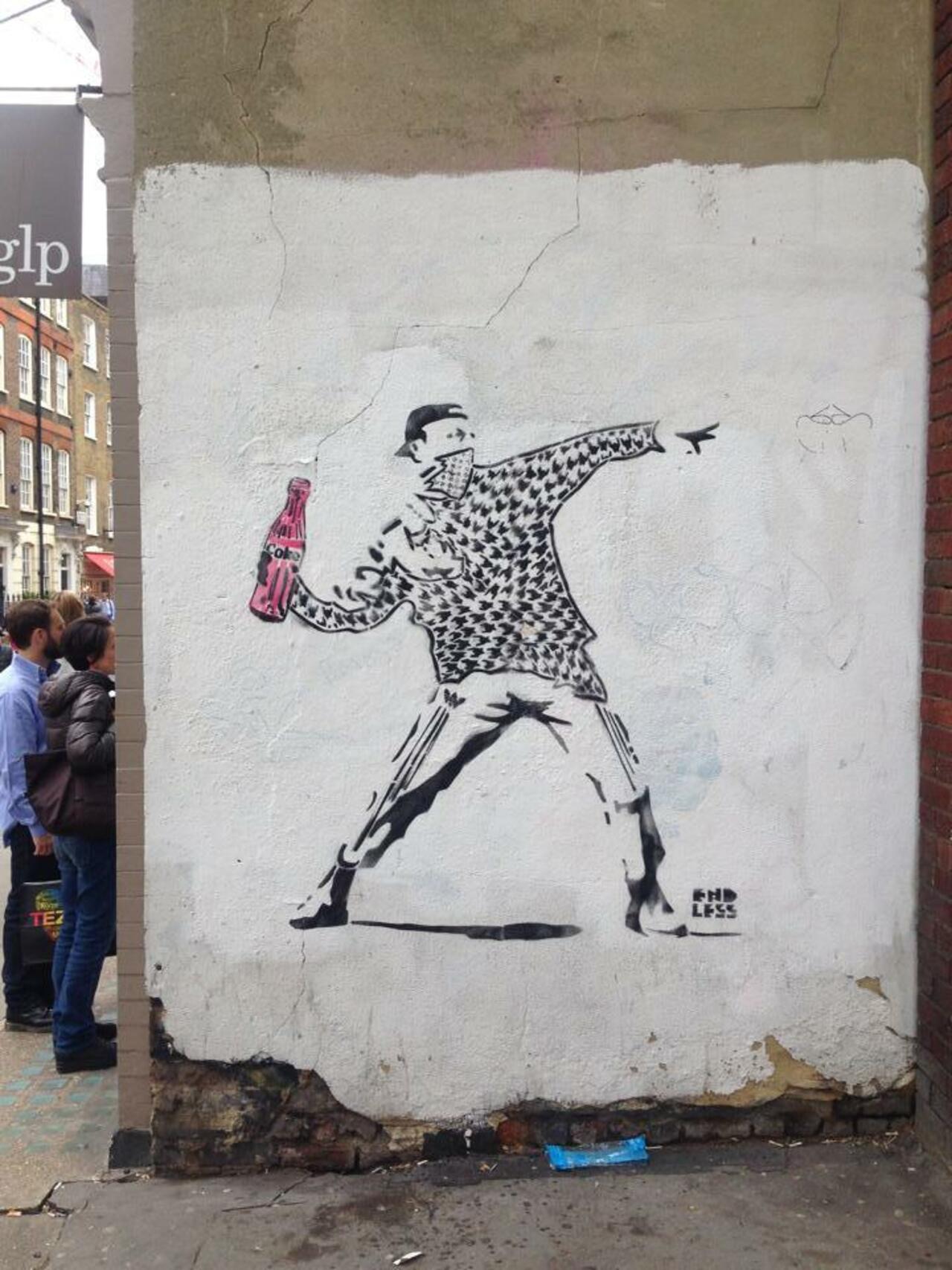 Friday #StreetArt illustrates our #rebel reality. Direct from #London!  http://loveandroad.com/street-art/ #art #travel #graffiti http://t.co/2KOkGYB2S7