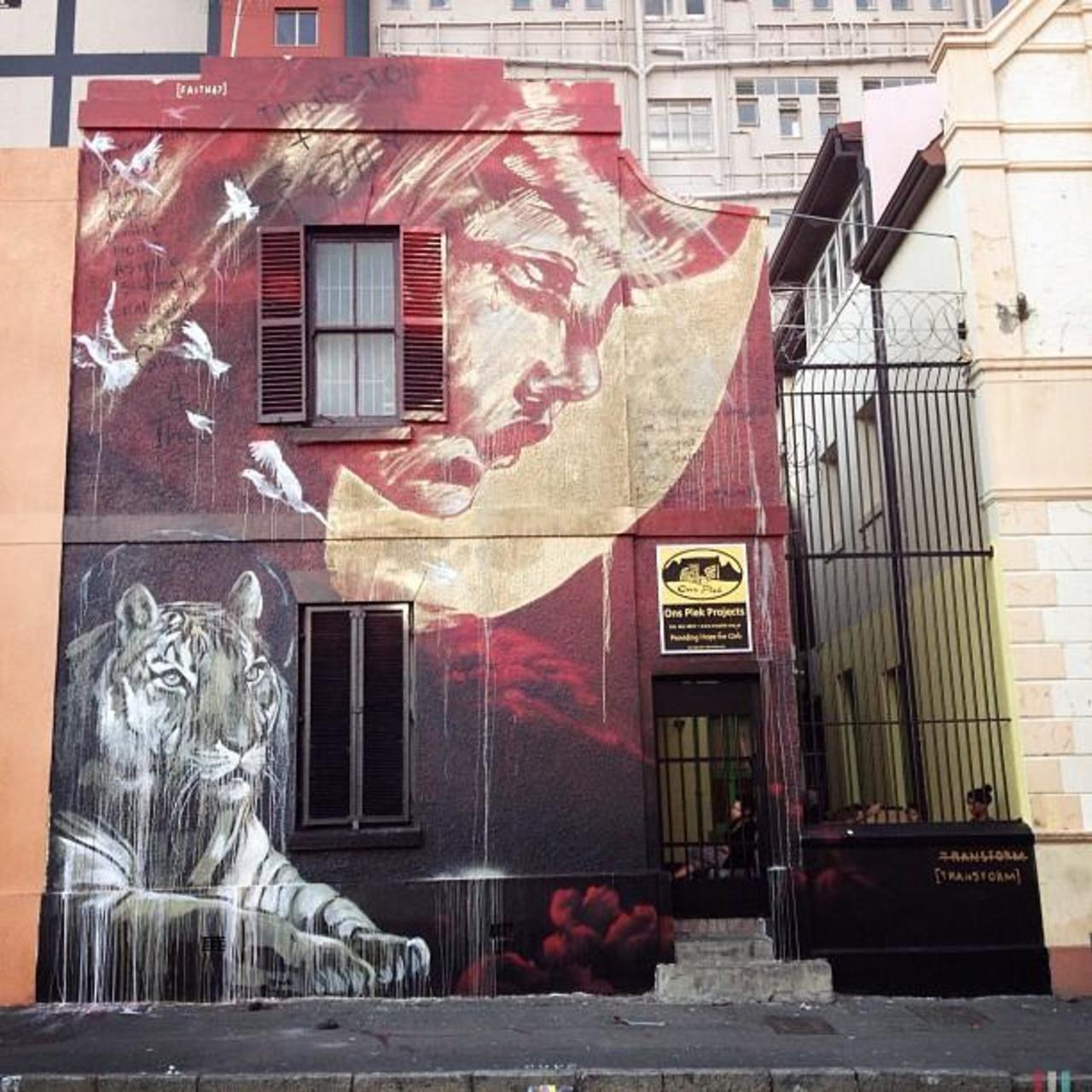 Tiger Moon in South Africa #streetart #graffiti #art #southafrica #funky #dope . : http://t.co/yi4xINODSa