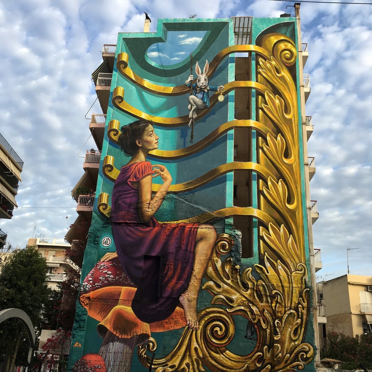 Time Hole, Patras Greece 2018  Mural Art by wd_wilddrawing . . . #art #artist #streetart #muralart #graffiti #urbanart #wd_wilddrawing #wdstreetart #mural #aliceinwonderland #Patra #Greece #artistsnartlovers https://t.co/mOv6uhhl56