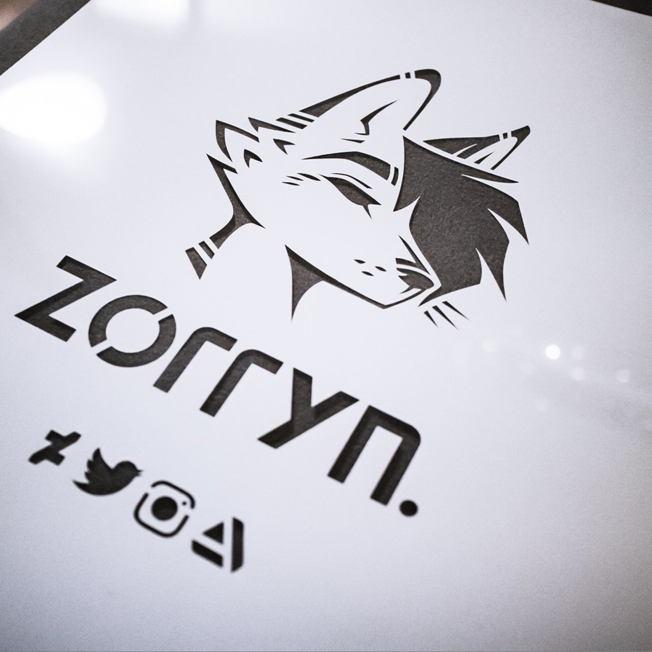Woohoo - my spray #stencil just arrived :D  Laser engraved on 3mm PVC foil. I will put it to use on some cardboard boxes and paper bags for #Eurofurence! #zorryn #stencil #spraypaint #decoration #logo #lasercutter #tag #tagging #graffiti #art #anthro #transduced #graffart https://t.co/FV3HqTzdA2