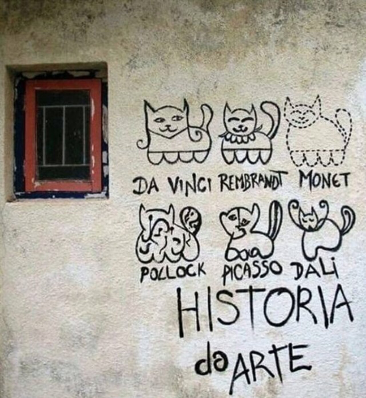A history of art, expressed through the eternal medium of cats  -- #globalstreetart #streetart #mural #murals #graffiti https://t.co/3yFU4kGVnC