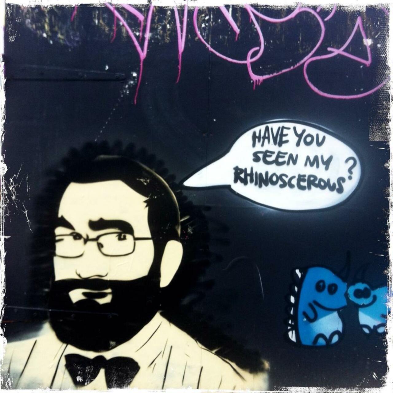 Have you seen my rhinoscerous?

#streetart #art #graffiti http://t.co/N6dD3xmk73