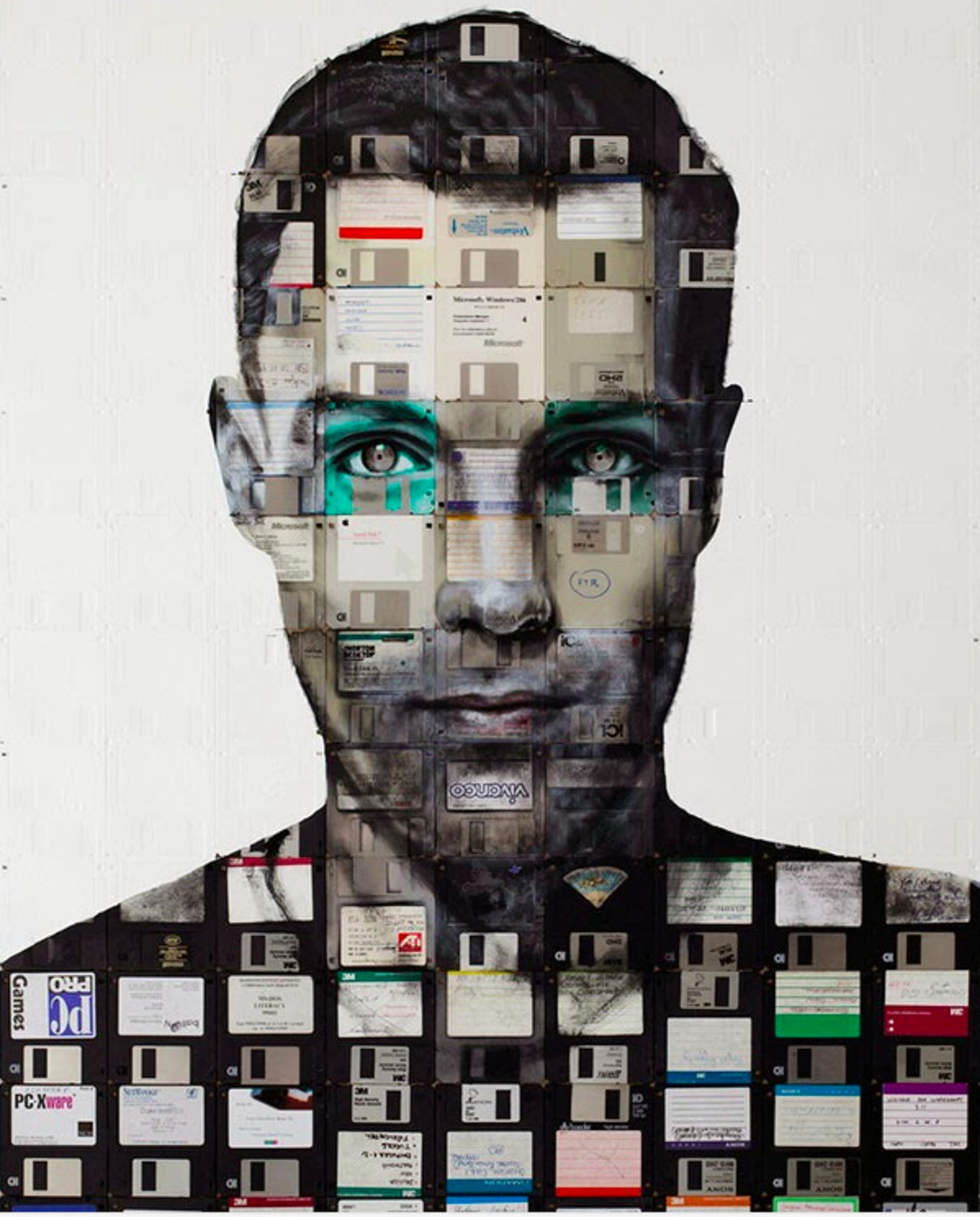 Mixed media #artwork by Nick Gentry #art #portrait 
http://www.faithistorment.com/search/label/art?updated-max=2014-08-27T05:57:00-07:00&max-results=20&start=76&by-date=false http://t.co/3VliJNSpv0