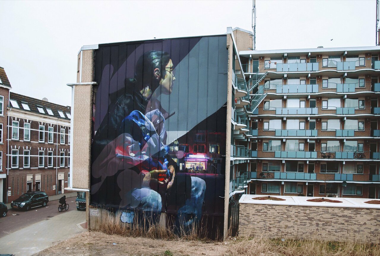 Collaboration between Spanish Sebas Velasco & Dutch Telmo Miel in Rotterdam, The Netherlands #streetart #artderue #граффити #urbanart #arteurbano #mural #murals #graffiti #sebasvelasco #telmomiel #rotterdam #netherlands  via http://dallasartdealers.org | https://goo.gl/w5xzre https://t.co/xvIzctiINZ