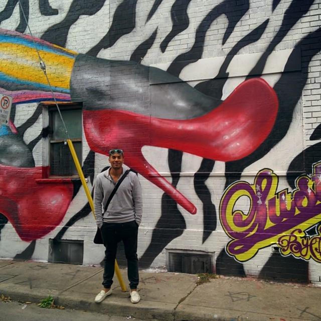 #christianlouboutin #kicks and #zebras.. #toronto #wallart #graffiti #graffitialley #spraypaint #art #painting #a... http://t.co/46zUbLEElX
