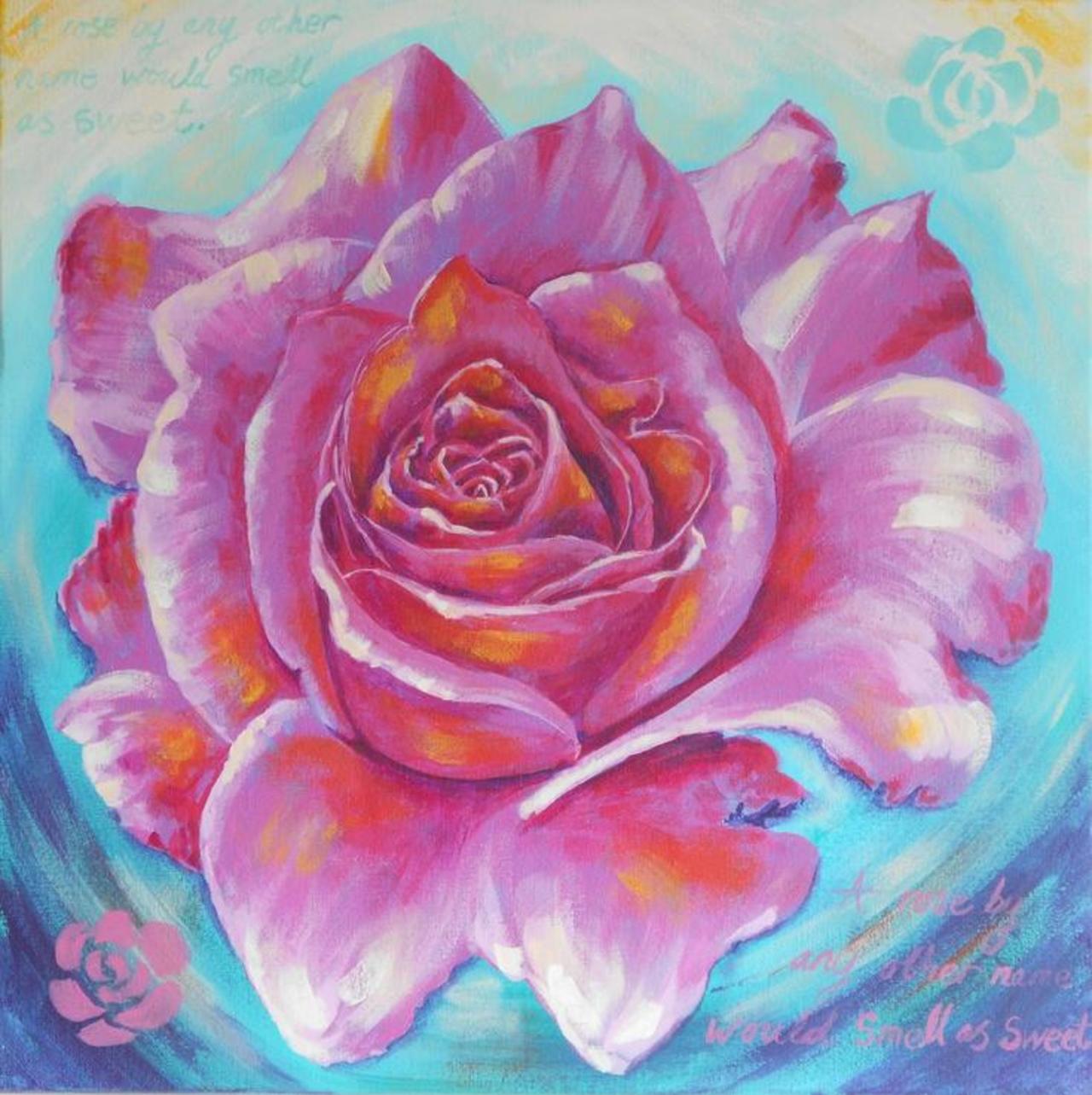 Rose by Jessica Stone #acrylic #painting #art http://artf.in/1GiWTFQ @artfinder http://t.co/fDkGun6TGZ