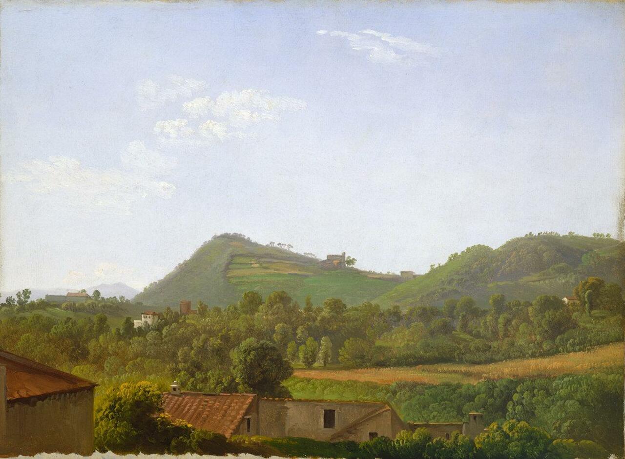 View near Naples by Simon Denis, c. 1806 #art #painting http://t.co/8PGV7llr5w