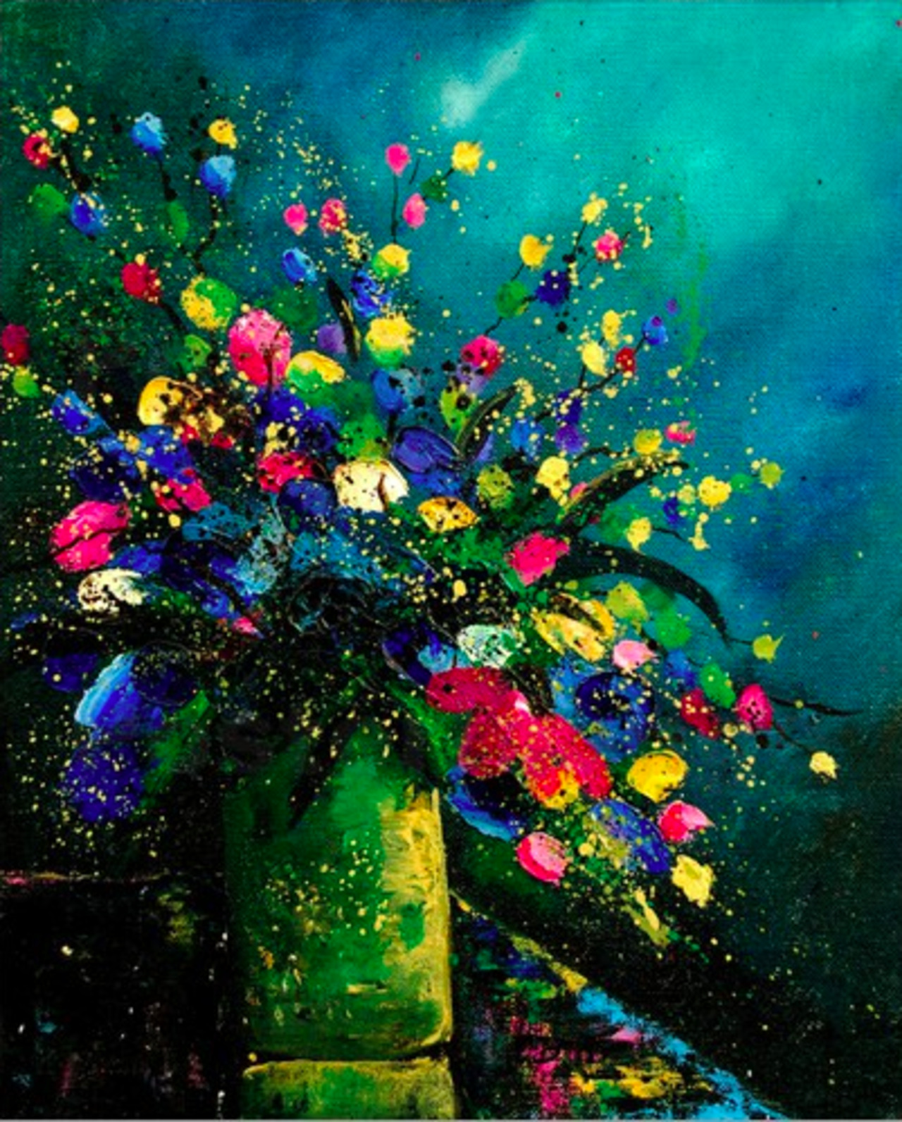 #Painting by Pol Ledent #art #flowers 
http://img.posterlounge.de/images/wbig/pol-ledent-bunch0807-218355.jpg http://t.co/eSSLhWMK9d