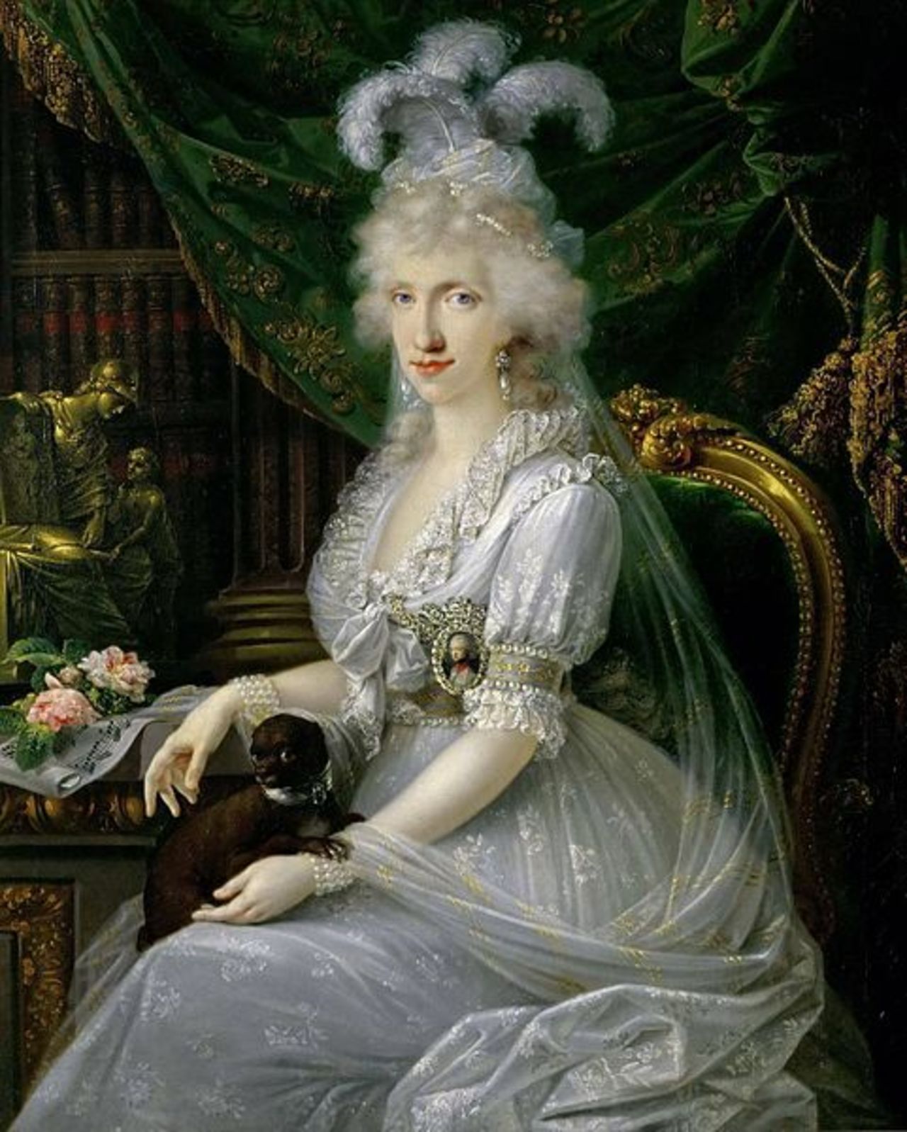 Portrait of Princess Luisa of Naples and Sicily Joseph Dorffmeister ðŸ‡­ðŸ‡º1797  #Art #detail  Happy start of new week!  @Amyperuana @angelicadisogno @sar_ahza @69quietgirl  https://t.co/h5Xnc08mf1