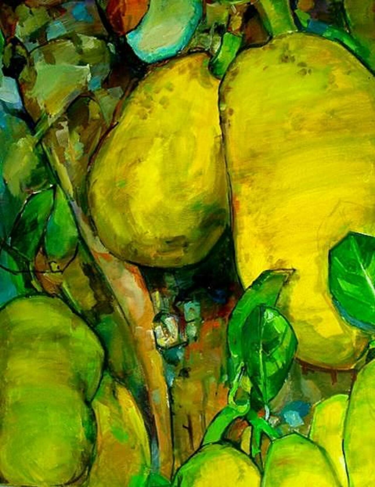 "Fruit for All Seasons (Jak)" by Ranjith Perera #lka #srilanka #art #allart #artbot #oilpaintings #paintings #island http://t.co/CLX9wTxqNm