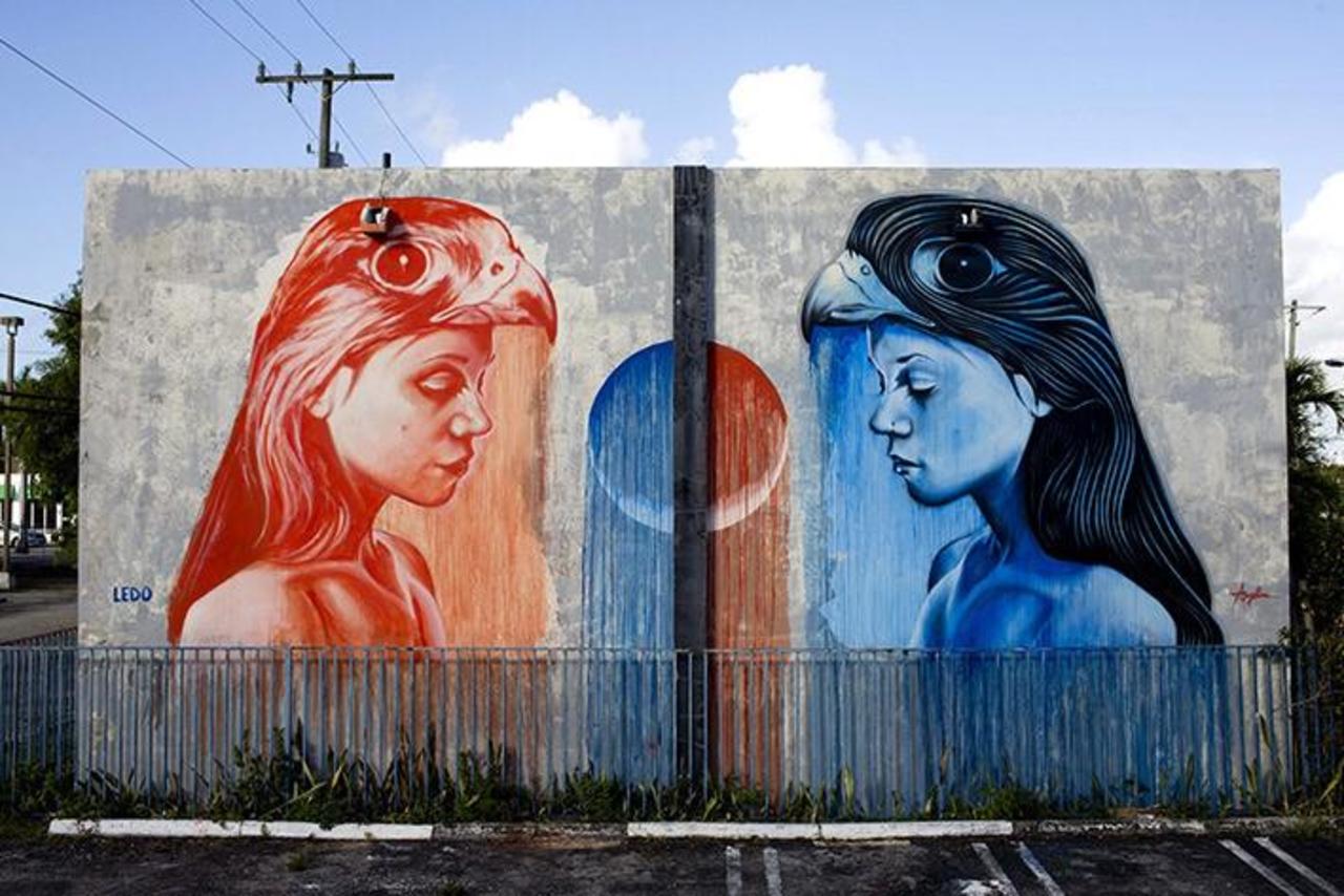 Colaboración entre Kevin Ledo y Angelina Christina en Miami
#art #streetart #mural #graffiti http://t.co/5vNqZXR7fV