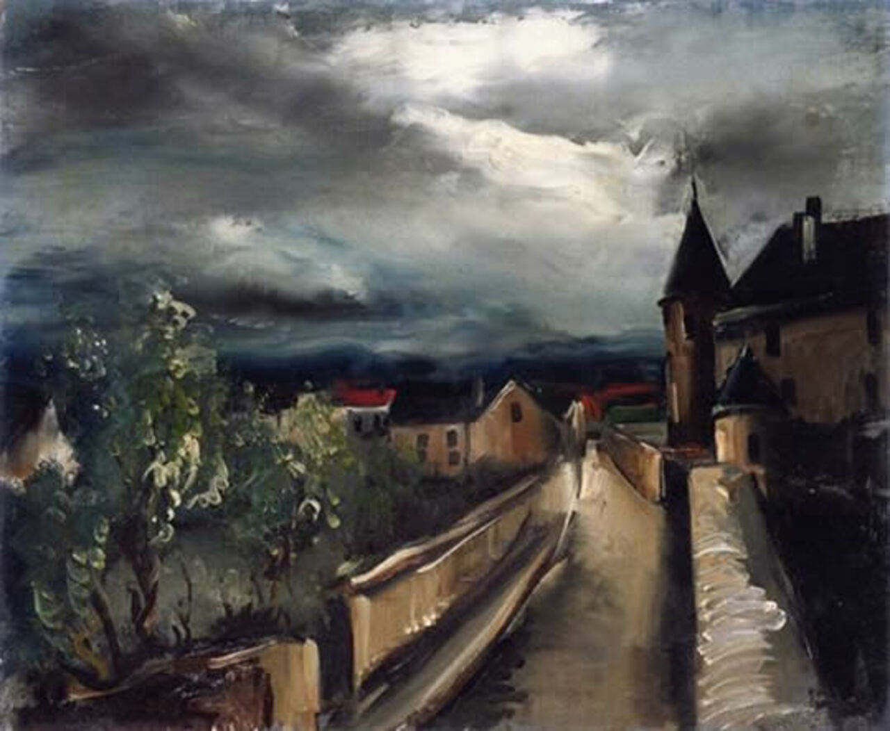 Maurice De Vlaminck (1876-1958) - Landscape #art #painting http://t.co/p7Ui3umNBf