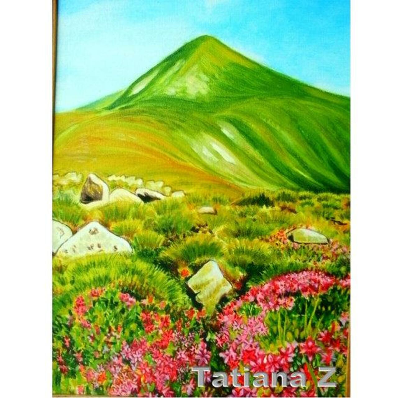 #Green Hill #original oil #painting #art #etsy #landscape http://buff.ly/1x8IW7R http://t.co/wRv3aOALvo