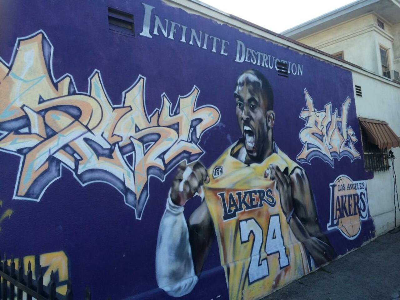 #streetart #mural #graffiti feeling cursed with injuries @Lakers @kobebryant #kb24 #blackmamba @nba 2 undergo surgery http://t.co/MHS0q3NuPA