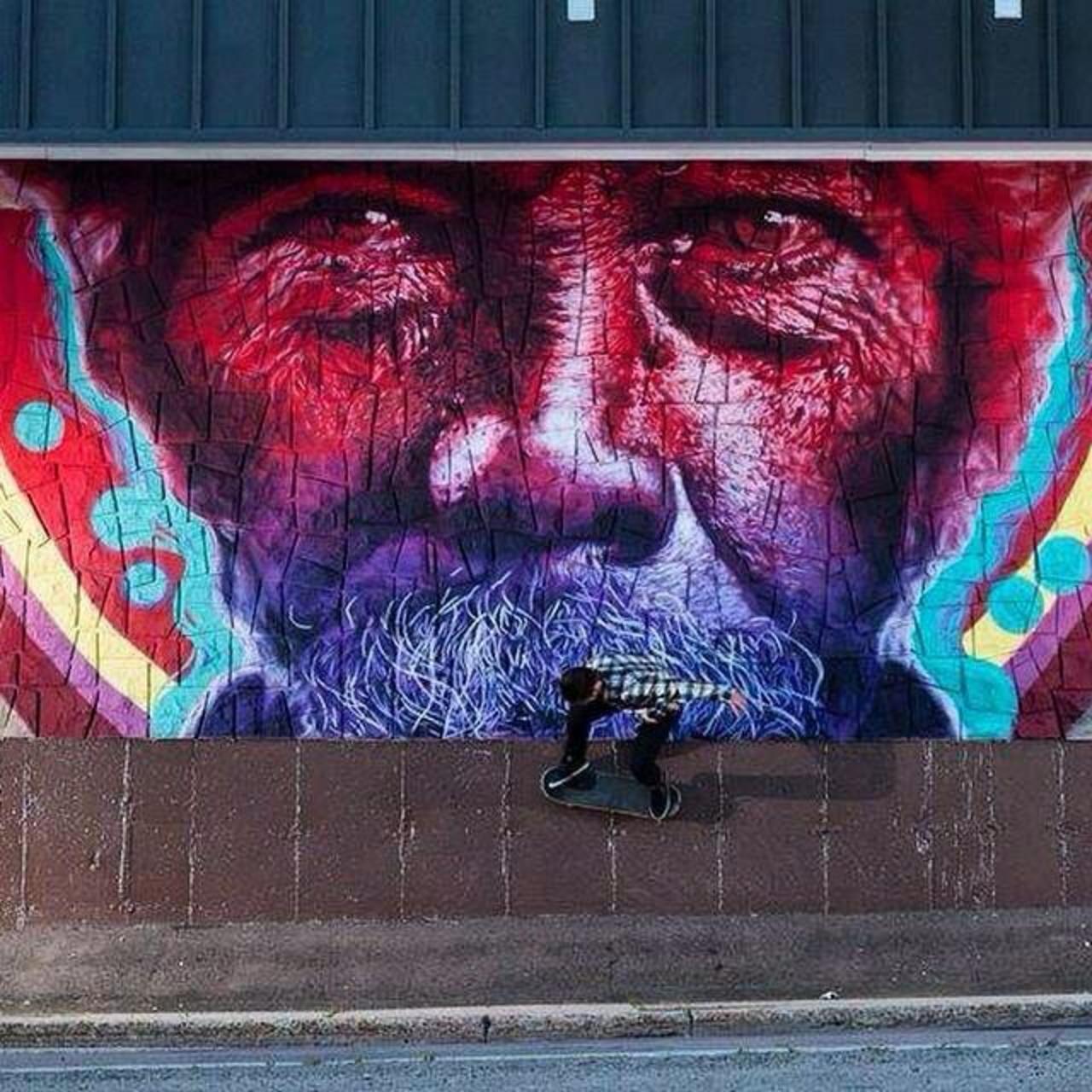 “@GoogleStreetArt: From Montcon, Canada, Kevin Ledo's class Street Art portrait 

#art #mural #graffiti #streetart http://t.co/PiVr6UMxVr”