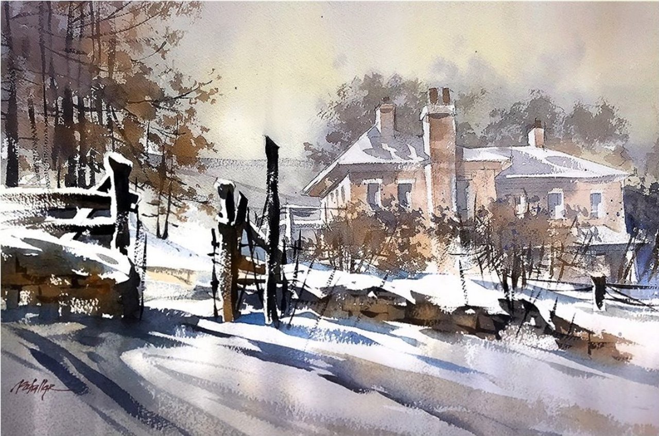 'Winter Landscape Ohio' by Thomas Wells Schaller #art https://t.co/1xaigjPnnO