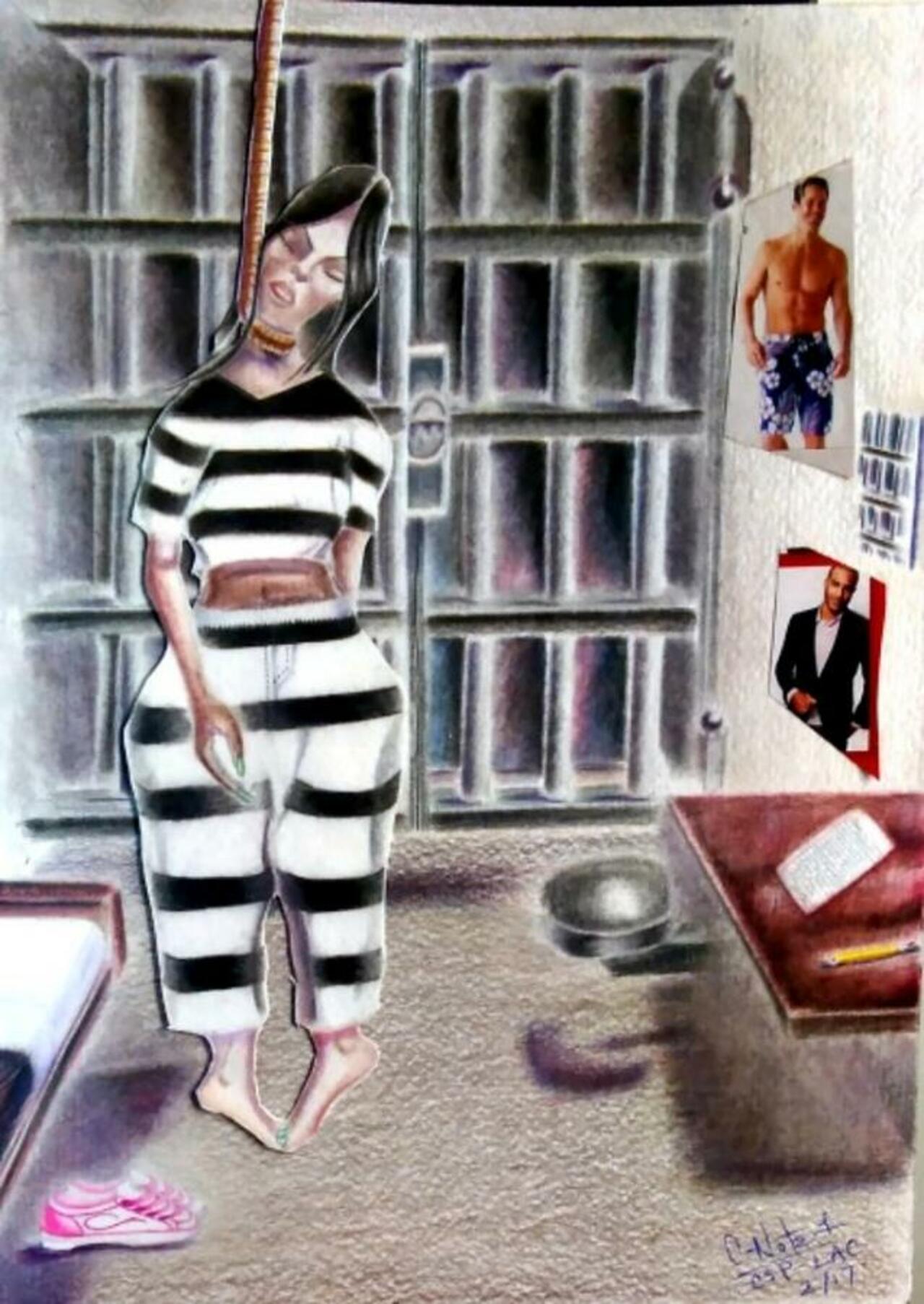 Prisoner-Artist, Donald "C-Note" Hooker, Tells "California Prison Focus", Why Mass Suicides at a California Women's Prison Inspired His Work 'Strange Fruit'. See post in California Prison Focus: http://newest.prisons.org/articles/88 #women #CiteBlackWomen #cut50 #art #prisonart #neojimcrowart https://t.co/AgySIBf795