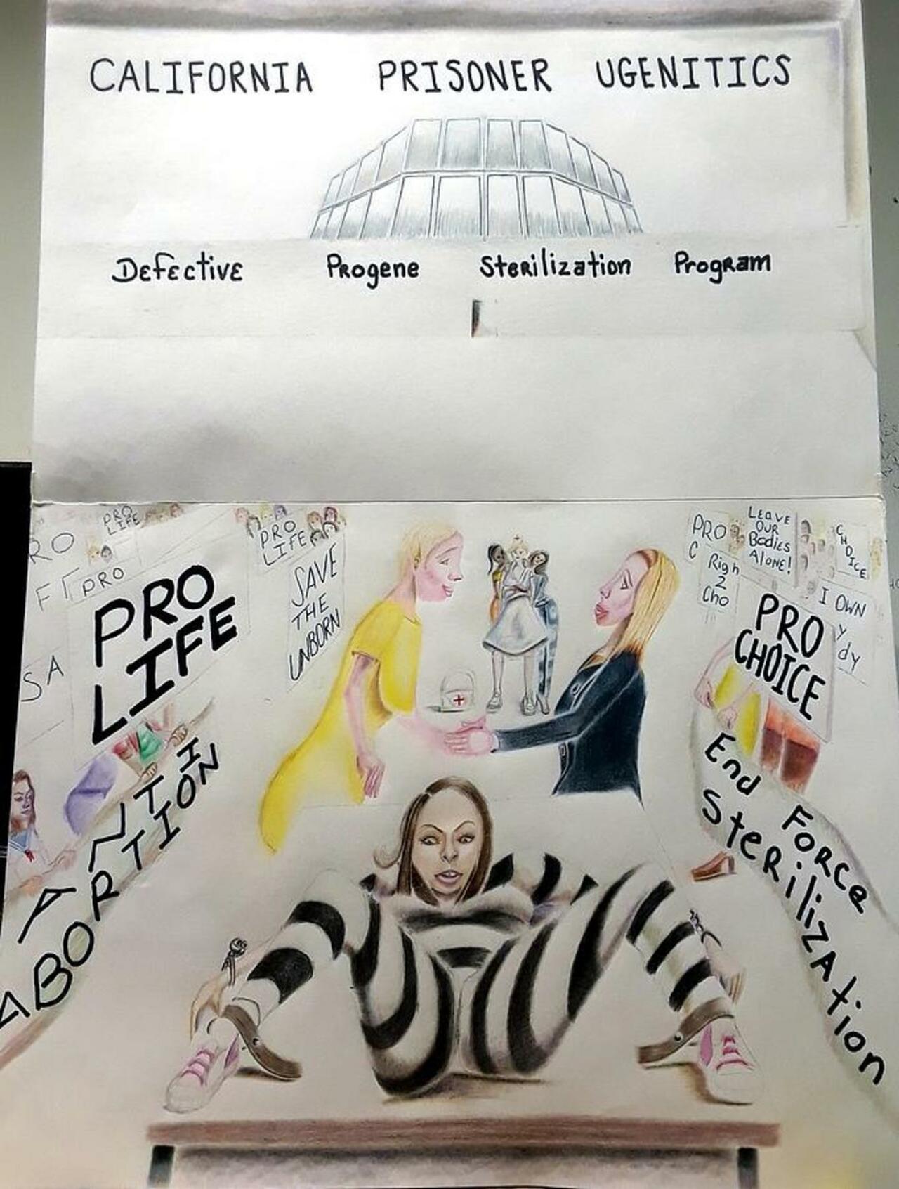 Prisoner-Artist, Donald "C-Note" Hooker, Tells "Mprisond Poetz", Why Forced Sterilization at California Women Prisons, Inspired His Work, 'Today We Are Sisters'.