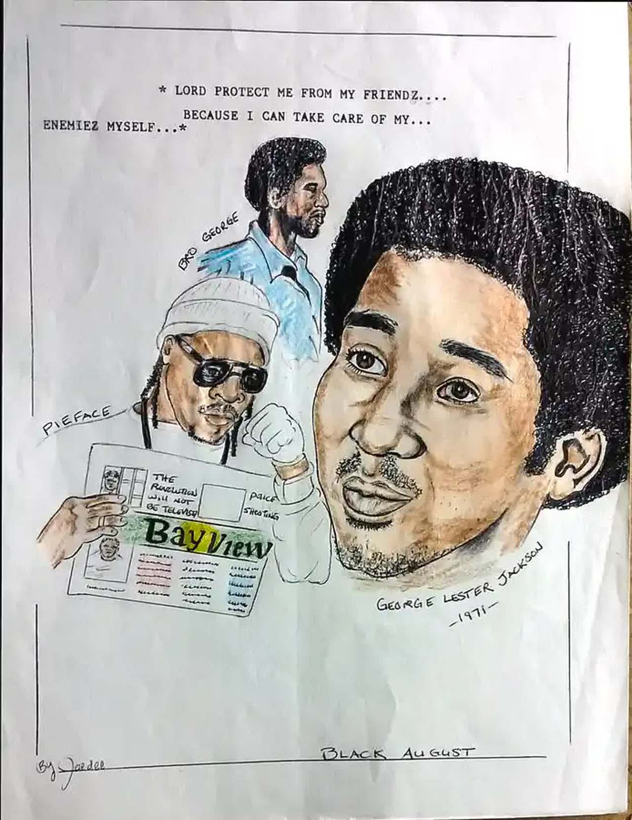 Portrait of Rap's George Jackson