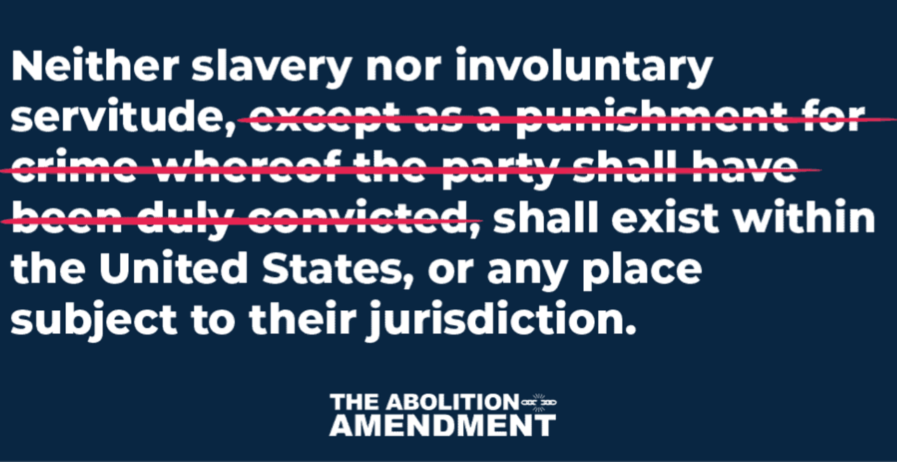 Ending slavery in the 13th Amendment