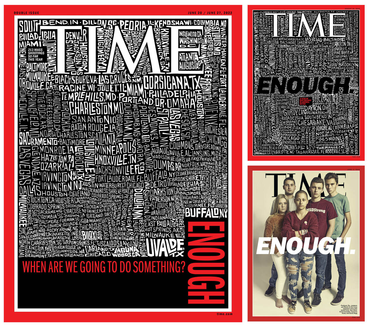 TIME's New Cover Lists Every City That Has Suffered One of America's 213 Mass Shootings So Far This Year