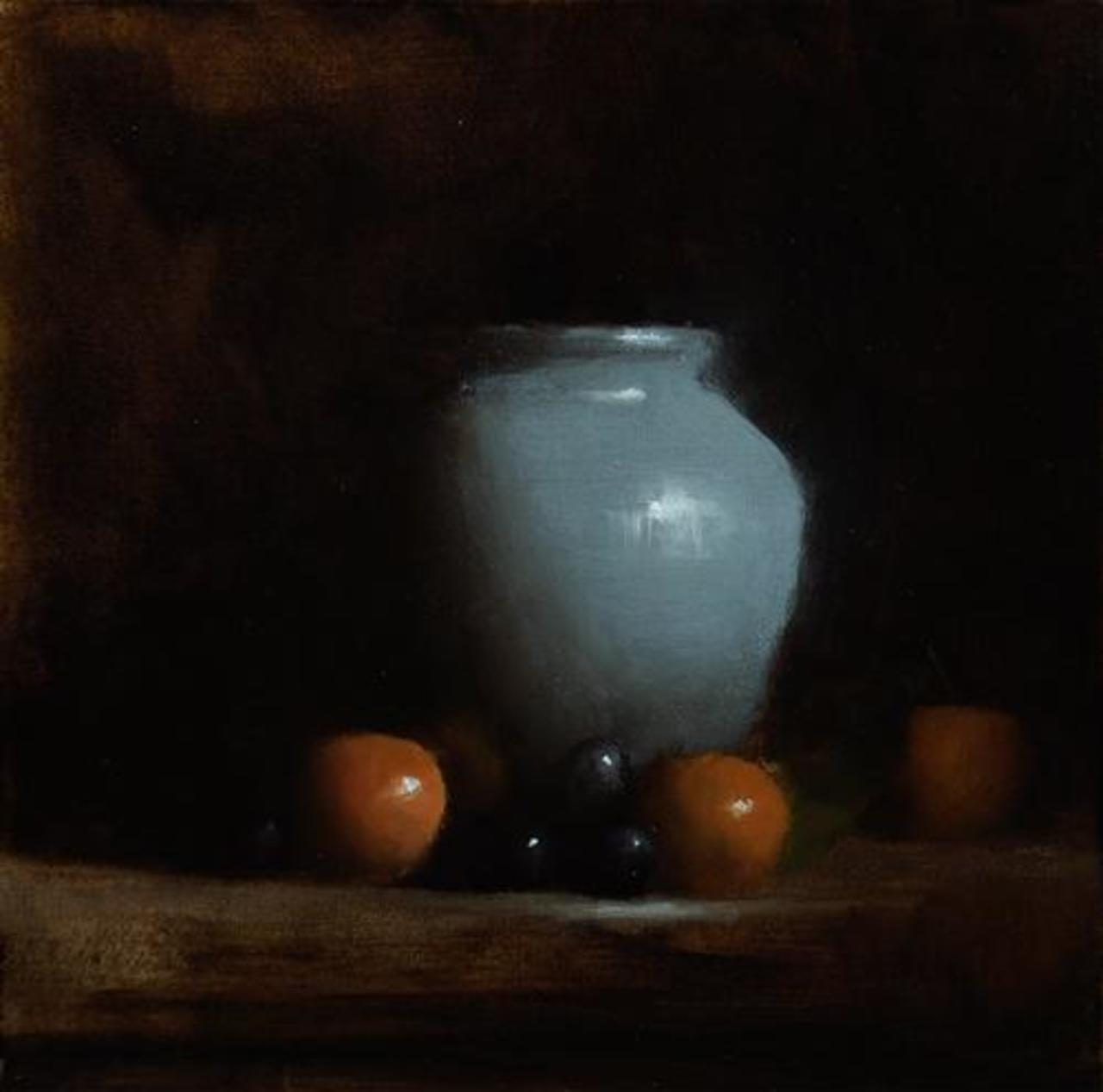 Vase with Clementines 8x8" #painting #art #stilllife http://t.co/SheGgeyDq5