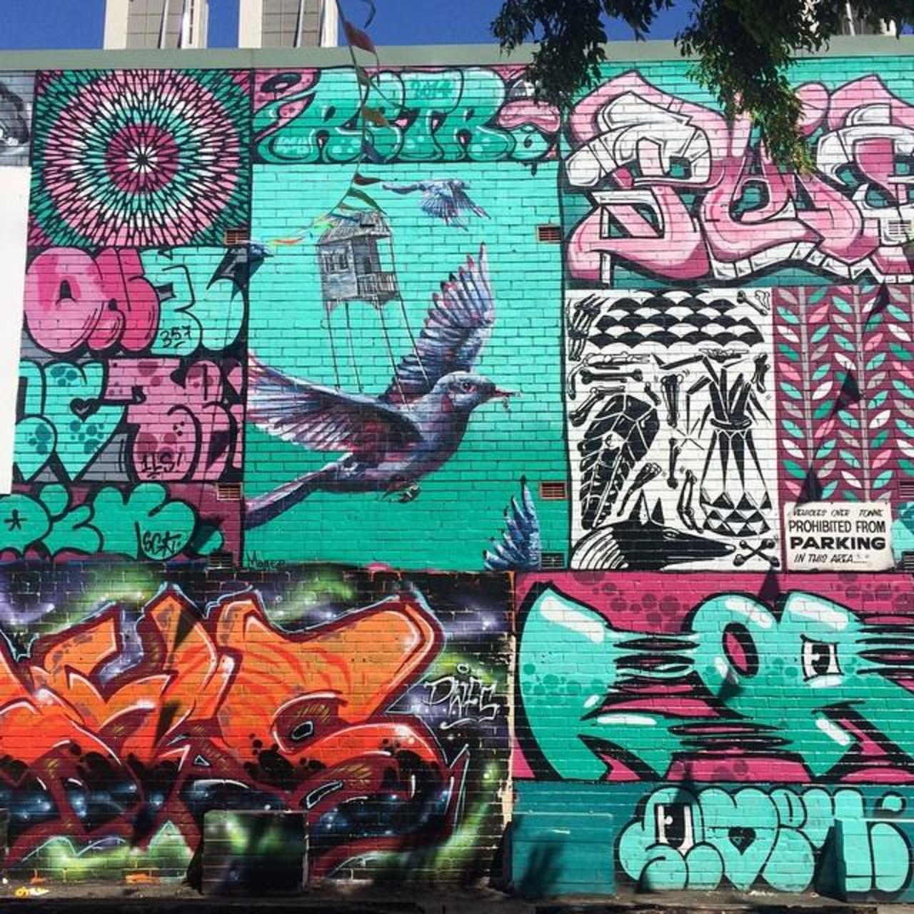 Big Wall at the Old Vic. #streetart #graffiti #walls #mural #instaart #streetartsydney #sydneystreetart #beastman #… http://t.co/qNl9eV8Ig9