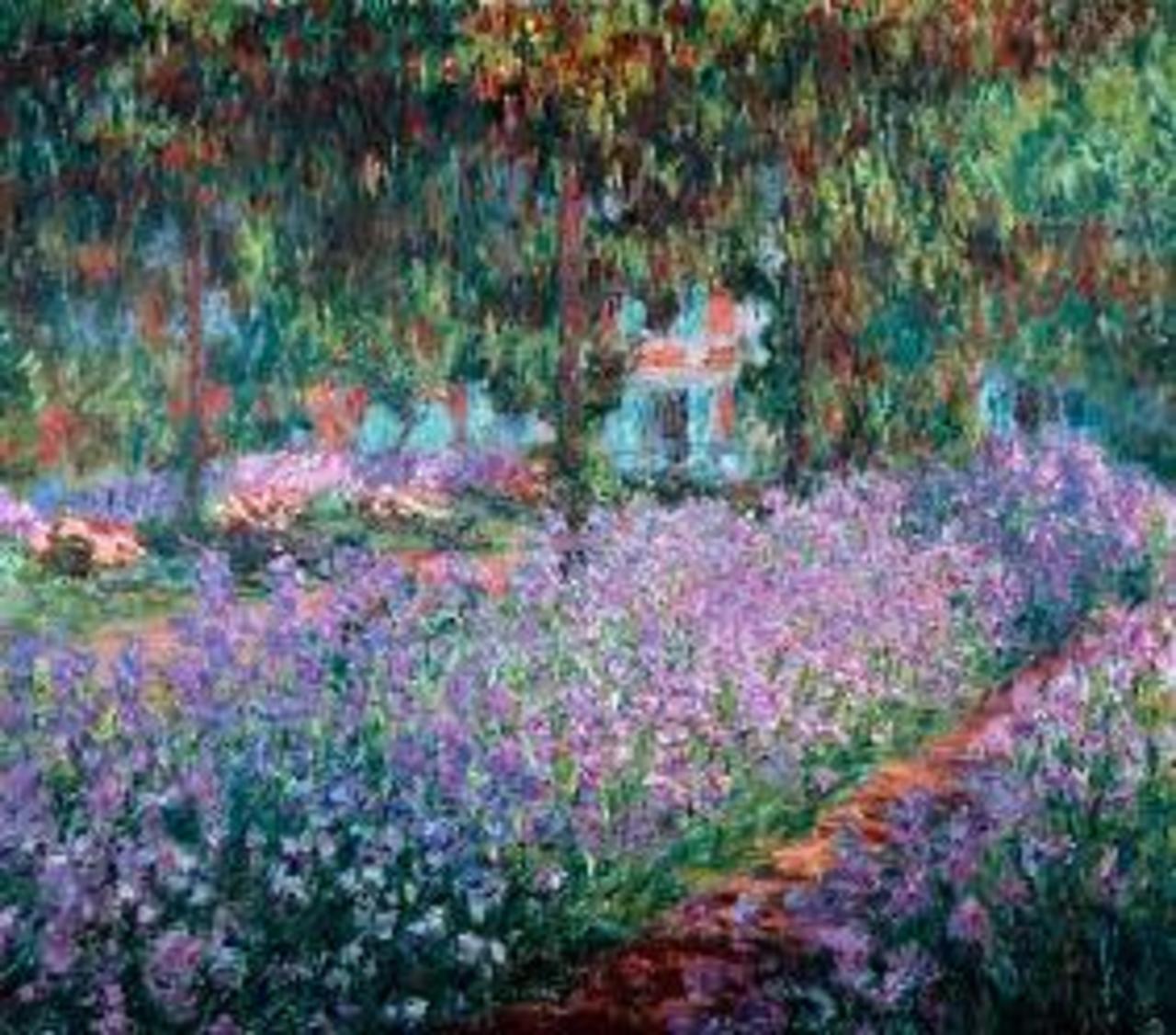 "@beatrixten: "'Blooming Iris in Monet's Garden' Claude Oscar Monet (1840-1926) #art #arte" http://t.co/5UrQeJHSYV"