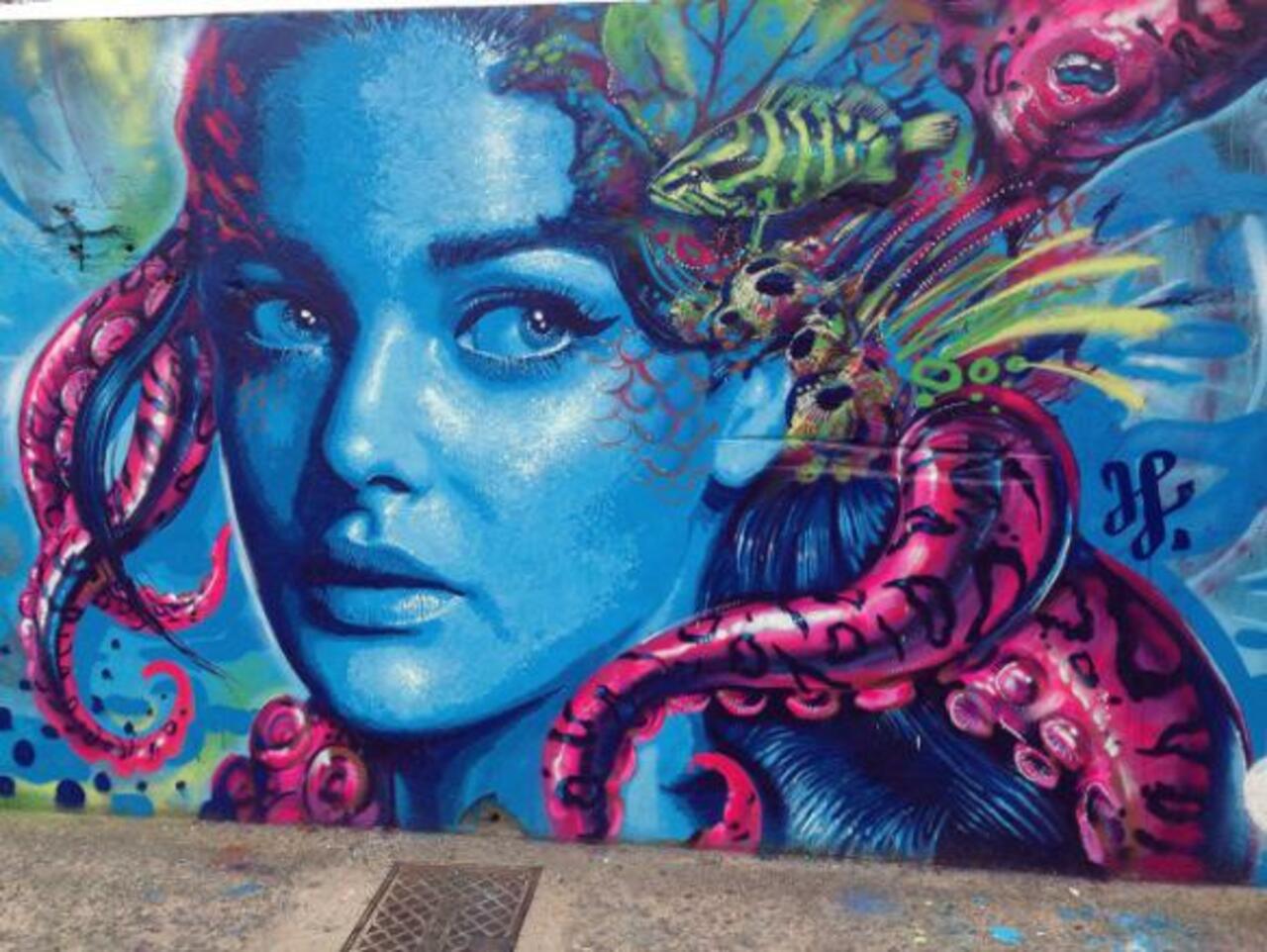 Portrait #mural entitled "The Octopus Lady" in Brazil by #graffiti artist Valdivaldi. 

http://wp.me/p2dpFM-2B2 http://t.co/UOdKBDa3Lv