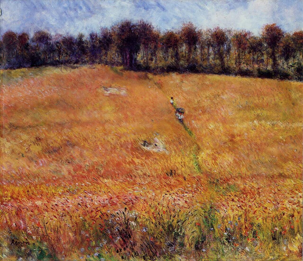 #Impressionism Pierre-Auguste #Renoir , "Sentiero attraverso l'erba alta" 1876 #art  #shareArt #Tweetart http://t.co/F2ZARRhquV