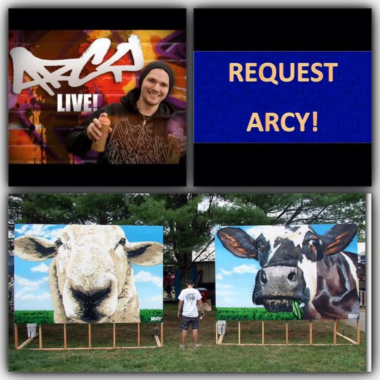 CONTACT YOUR LOCAL FAIR REP!  Request #ARCY of #RCMurals.  #graffiti #fairseason #fairs #festivals #spraypaint #mural http://t.co/EBcvPZ6Fk2