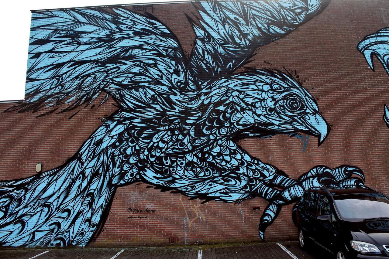 #streetart #graffiti #mural #Dzia & #vanHee in #Apeldoorn, 6 pics at  http://wallpaintss.blogspot.nl http://t.co/2TAfZuUjnW