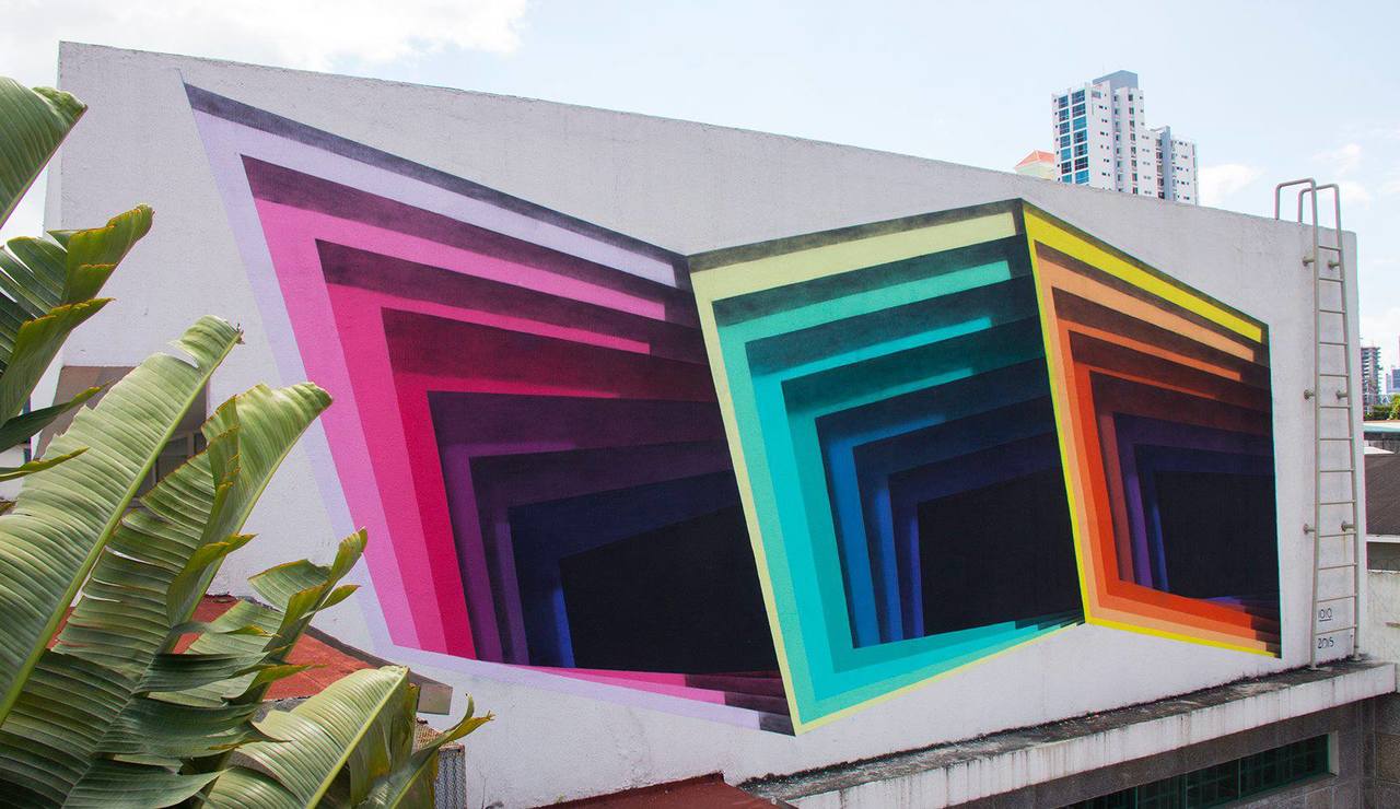 #Artist #1010​'s colorful #mural in #PanamaCity. Warm Monday to all! #streetart #wallporn #graffiti #urbanart http://t.co/IPyHGNDsRY
