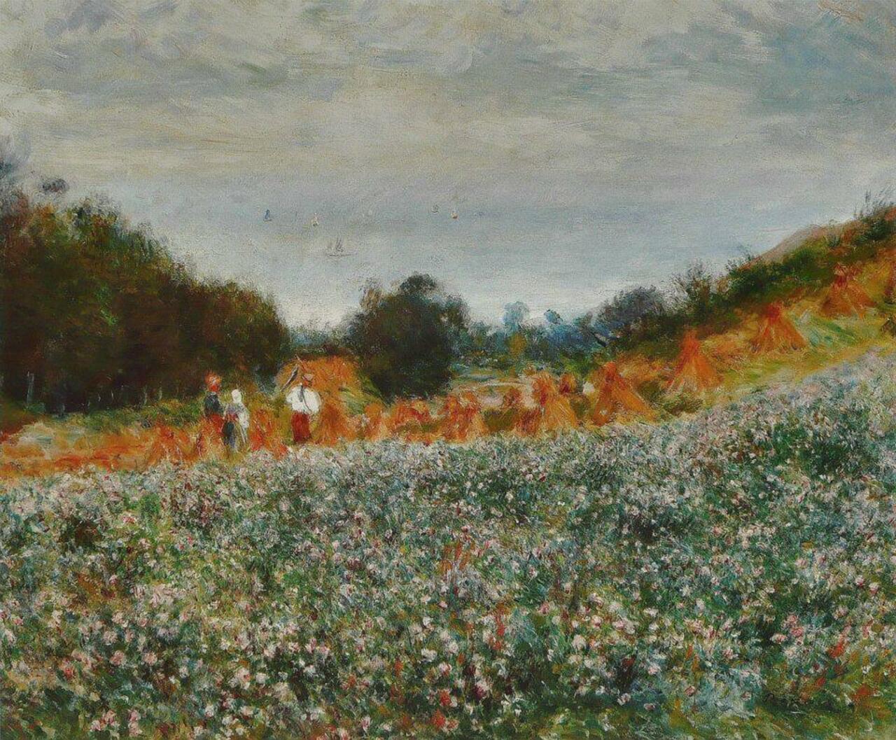 #Impressionism Pierre-Auguste #Renoir,"La Moisson Ã erneval" 1880 #art #Tweetart #artTW #shareArt http://t.co/jHzn0Xoc9D