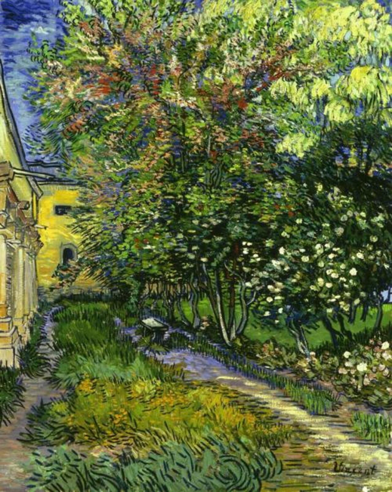 thusreluctant:

The Garden of the Asylum at Saint-Rémy by Vincent van Gogh

#Art http://t.co/J1fevFKvvo