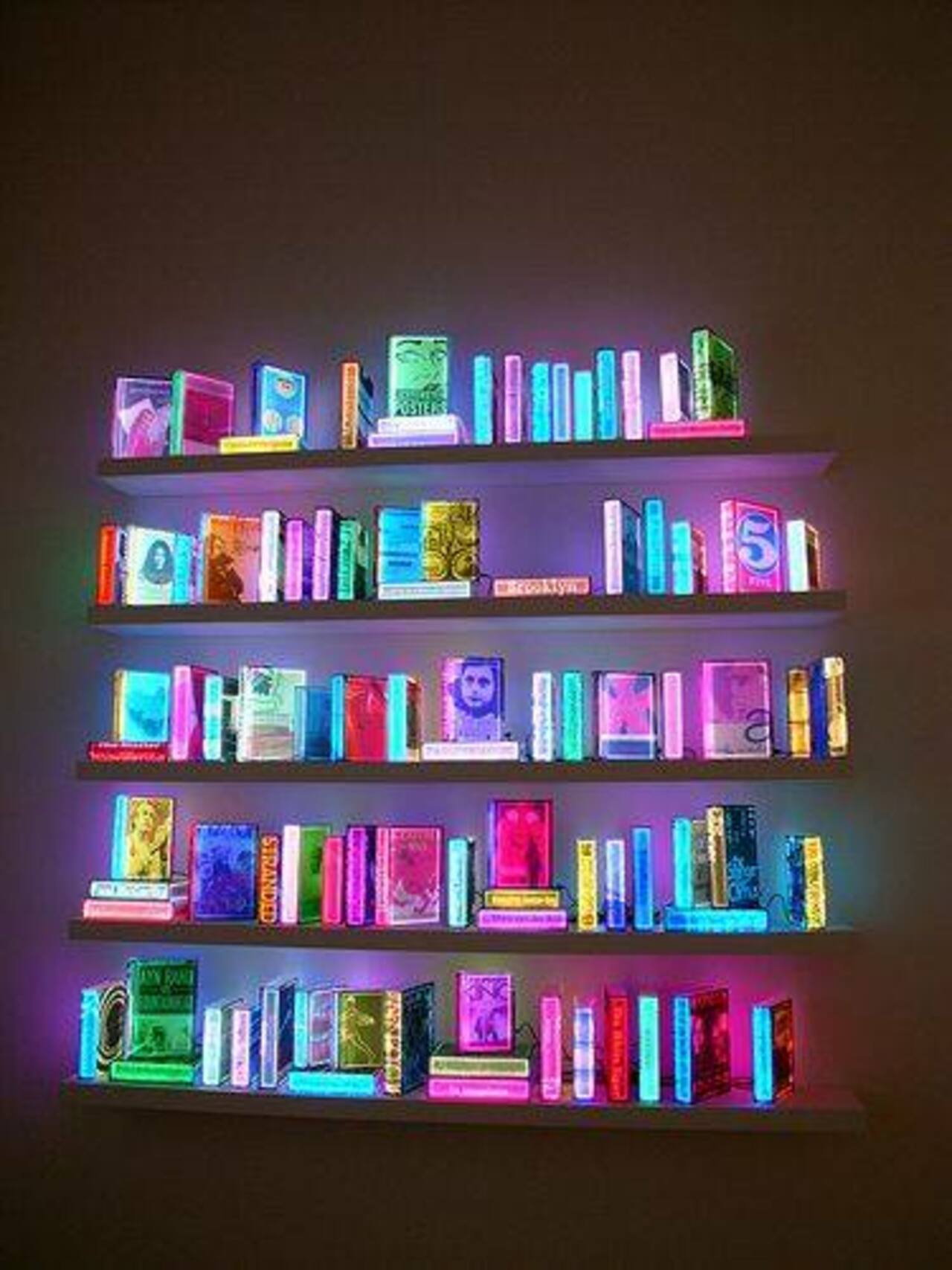 Neon book installation #art #urbanart #design #neonart #lightart #neon http://t.co/Im2vpQoTlM