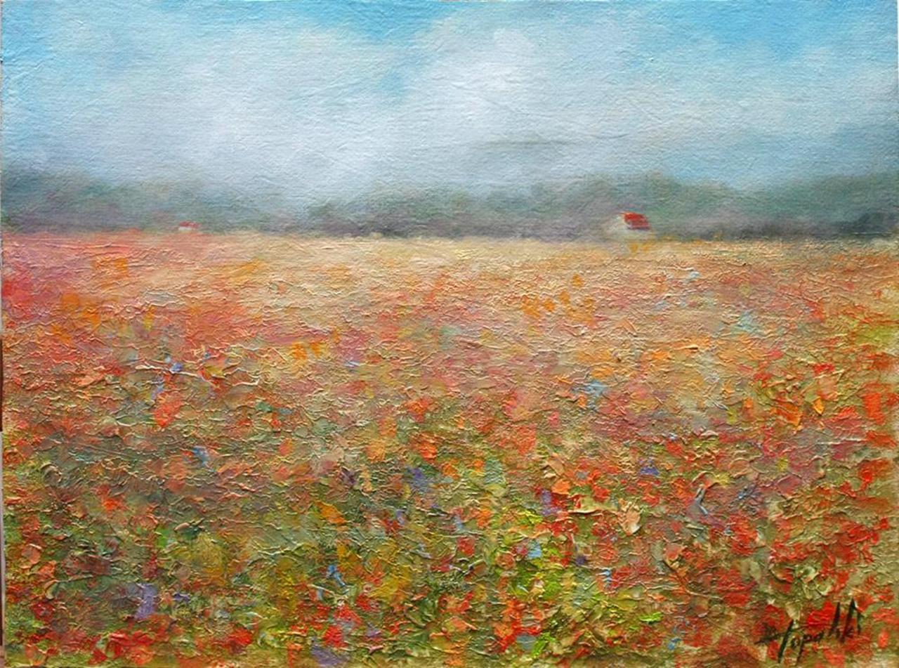 Impressions of the field - Oil #painting #art #paintings by topalski http://t.co/p41xe2rfVW