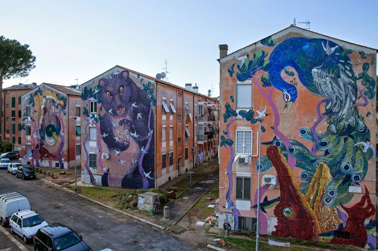Murals by Hitnes in Rome, Italy

#streetart #urbanart #mural #art #graffiti http://t.co/CjOtHQ7aUU