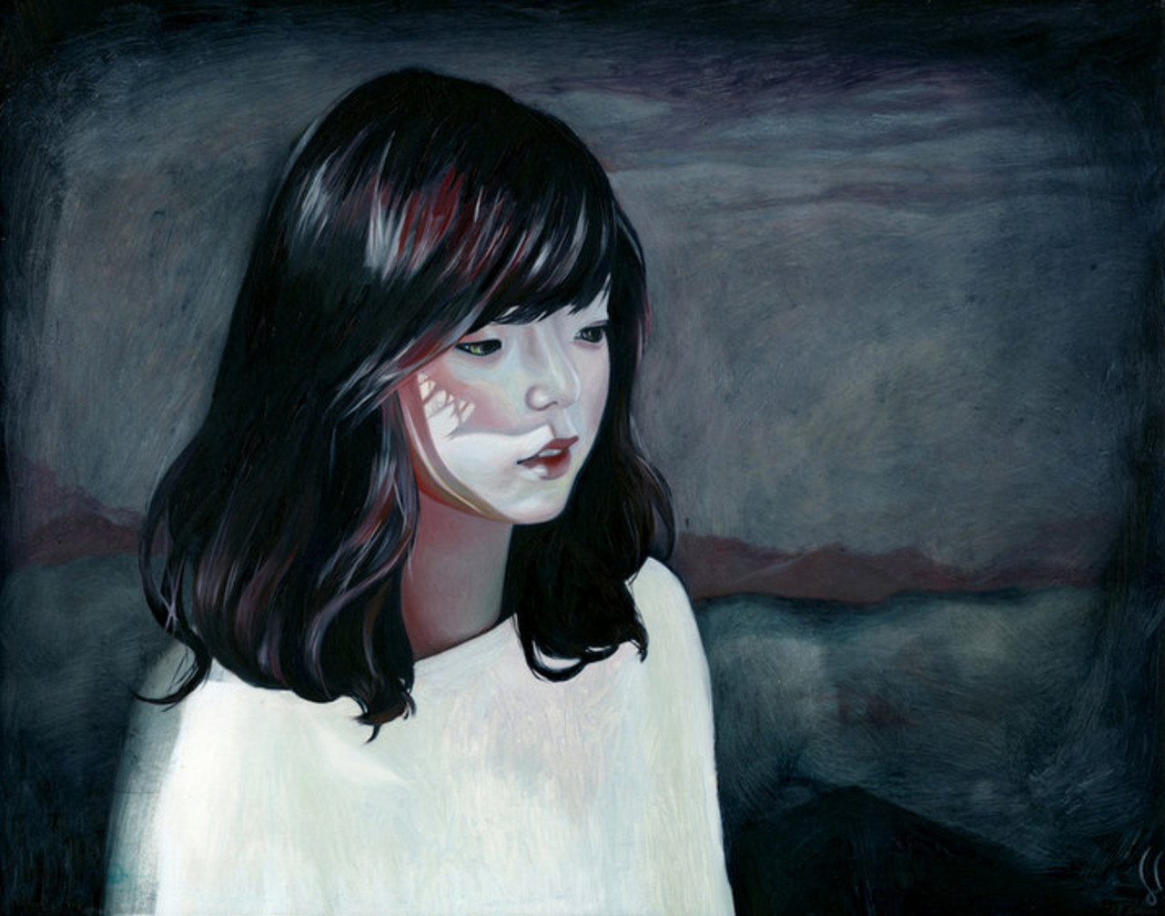 Luna by Joanne Nam #painting #art #artwit http://t.co/HenLImfX3i