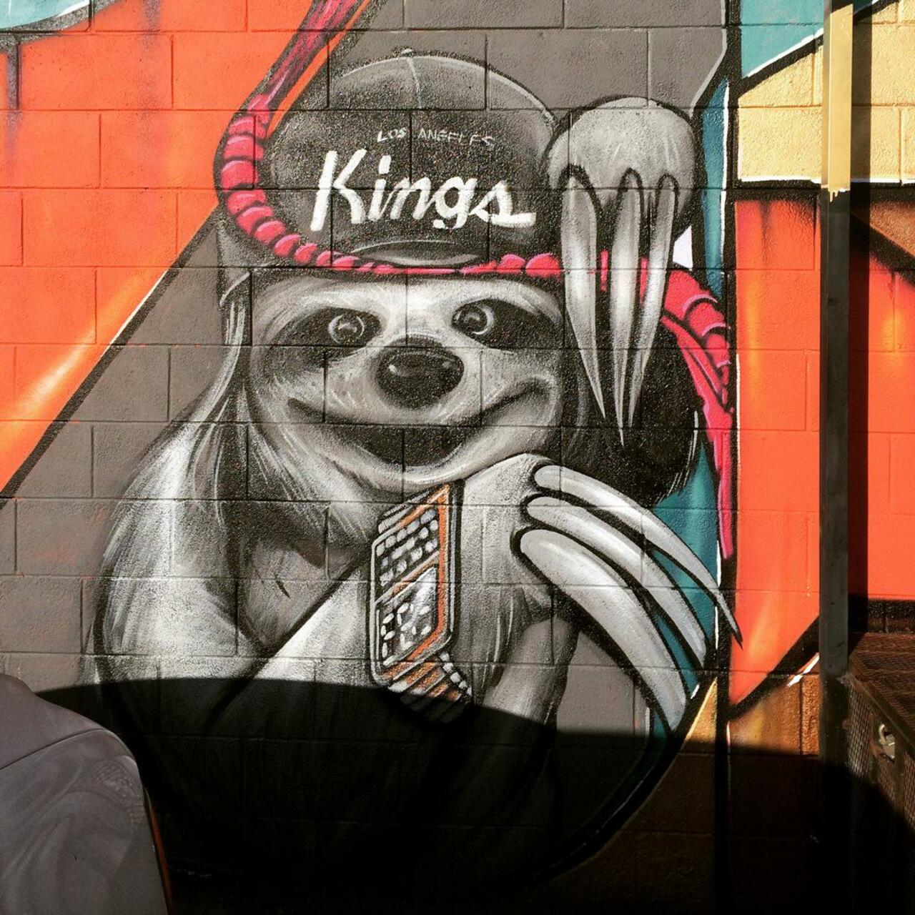 RT @ElChicano1976: #streetart #mural #graffiti supporting the #lakings who are fighting to stay alive in the ..  http://t.co/wzA4xbPvoy