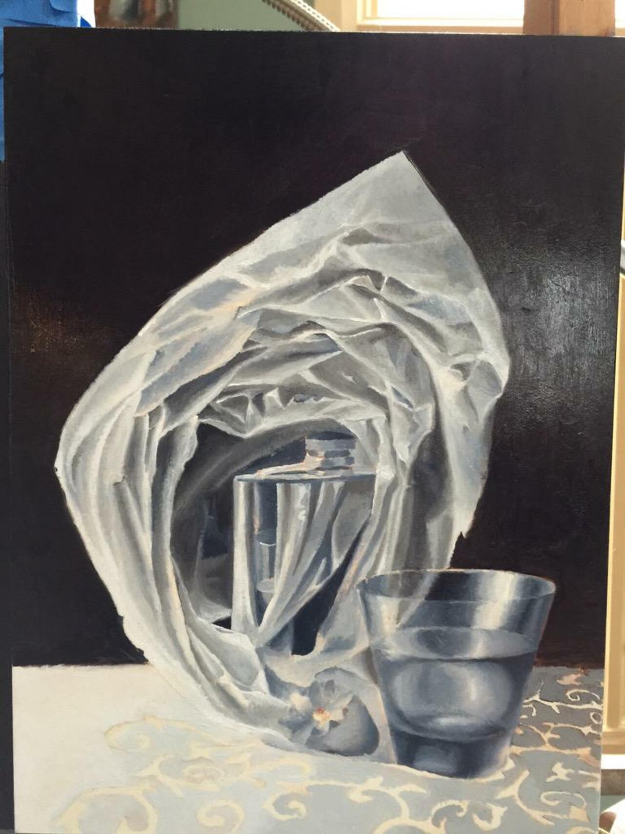 #stilllife #art Working on The third layer. Close grisaille. http://t.co/DwYdd4S07d