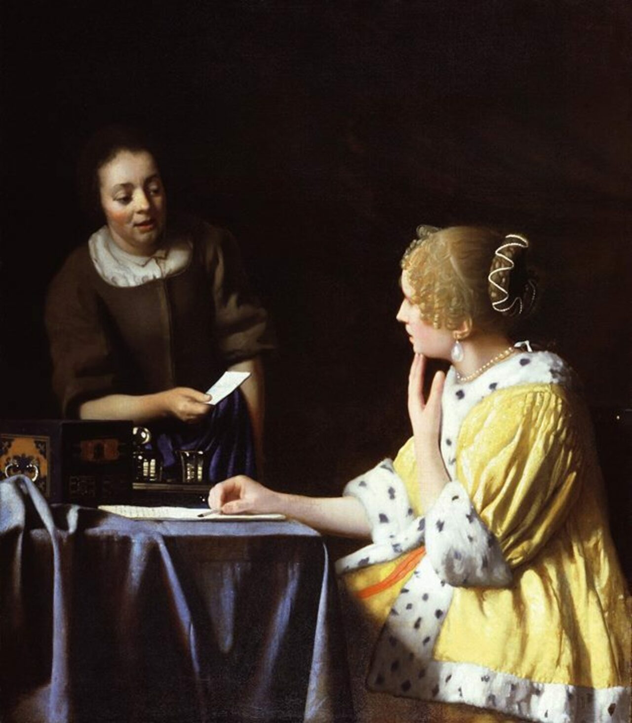 RT @storiedellarte: Johannes Vermeer, Fantesca che porge una lettera alla signora
(Lady with Her Maidservant H… http://ift.tt/1zc6Vp9 http://t.co/ZAoeDLPPUq