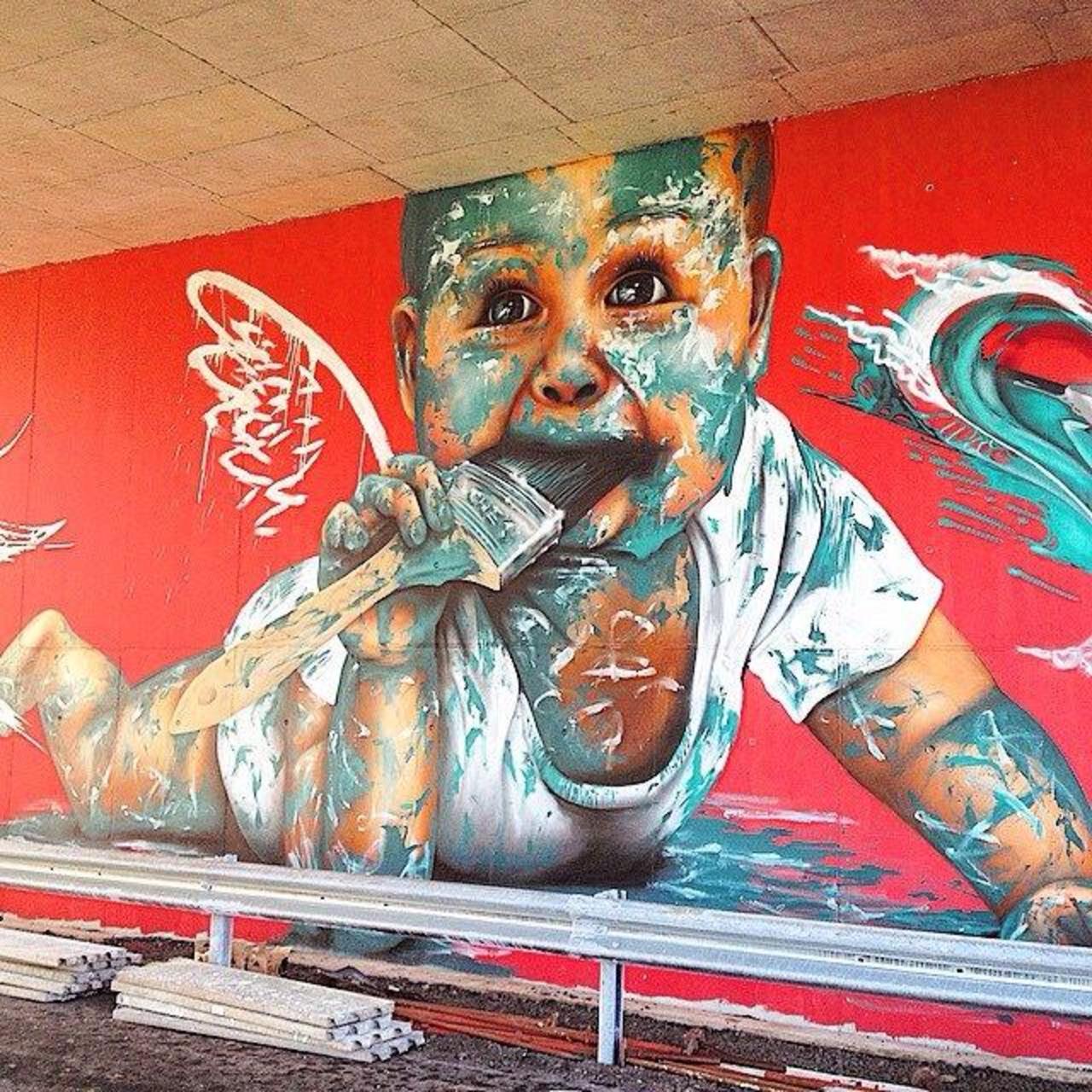 Endearing new Street Art by Cheone 

#art #arte #graffiti #streetart http://t.co/mCI0E8ijEw